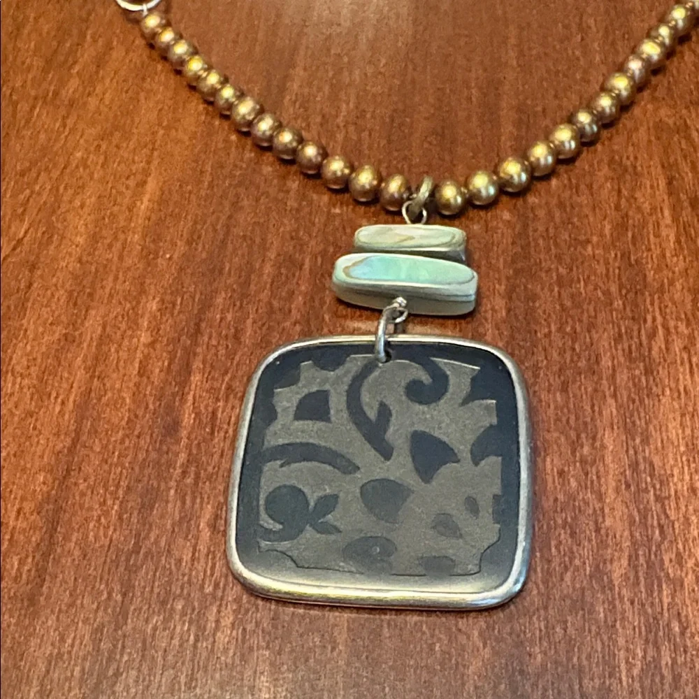 Silpada Bronze Pearl Necklace - Picture 5 of 10